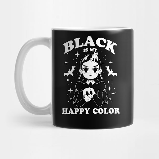 Black is my happy color by Bycatt Studio